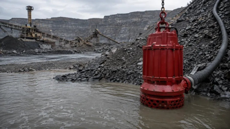 Промышленный водоотлив в горном карьере